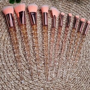 Luxurious Gold Makeup Brush Set